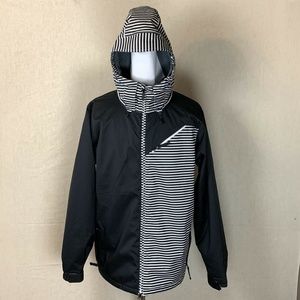 Volcom Volume Insulated Striped Black & White Snow